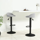 Trendy barkrukken met fluwelen bekleding en modern design - Lichtgrijs / 2 - Barkrukken