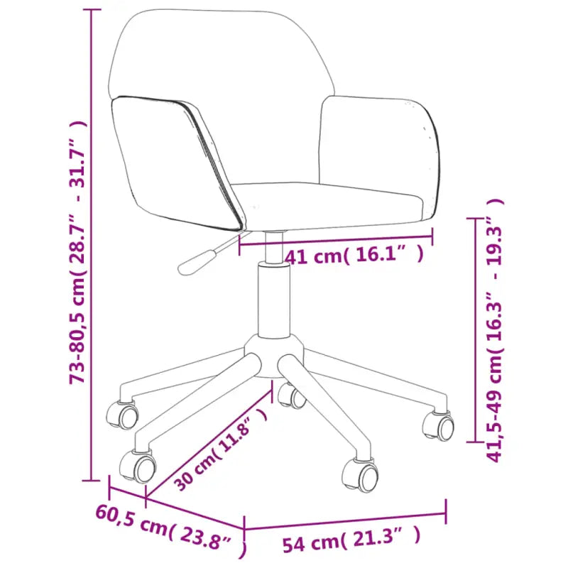Trendy draaibare bureaustoel met elegant ontwerp - Bureaustoelen