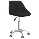 Trendy draaibare eetkamerstoelen met comfortabel kunstleer - Zwart / 1 - Eetkamerstoelen