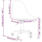 Trendy draaibare eettafelstoelen in modern design - Lichtgrijs / 2 - Eetkamerstoelen