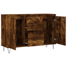 Trendy dressoir met bewerkt hout en ijzeren poten voor een tijdloze uitstraling - Dressoirs & buffetkasten