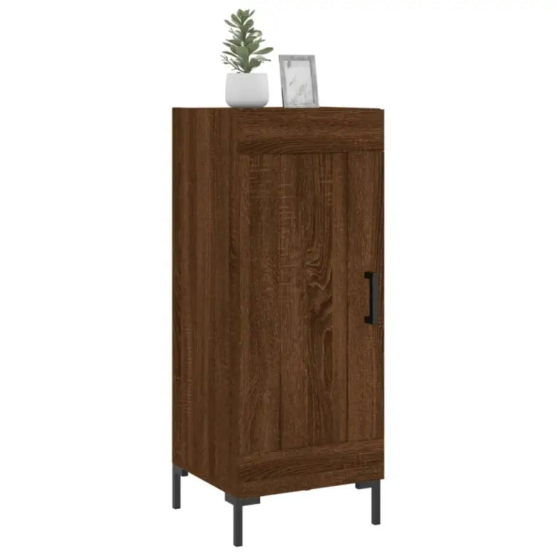 Trendy dressoir met metalen poten en bewerkt hout voor een tijdloze uitstraling - Dressoirs & buffetkasten
