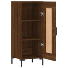 Trendy dressoir met metalen poten en bewerkt hout voor een tijdloze uitstraling - Dressoirs & buffetkasten