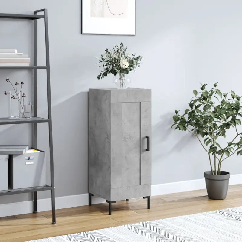 Trendy dressoir met metalen poten en bewerkt hout voor een tijdloze uitstraling - Betongrijs / 1 - Dressoirs &