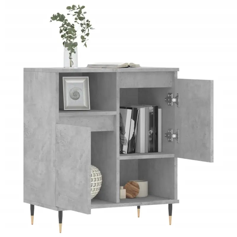 Trendy dressoir van bewerkt hout met ijzeren poten - Dressoirs & buffetkasten
