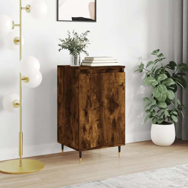 Trendy dressoirs met metalen poten en bewerkt hout voor een tijdloze uitstraling - Gerookt eiken / 1 - Dressoirs &