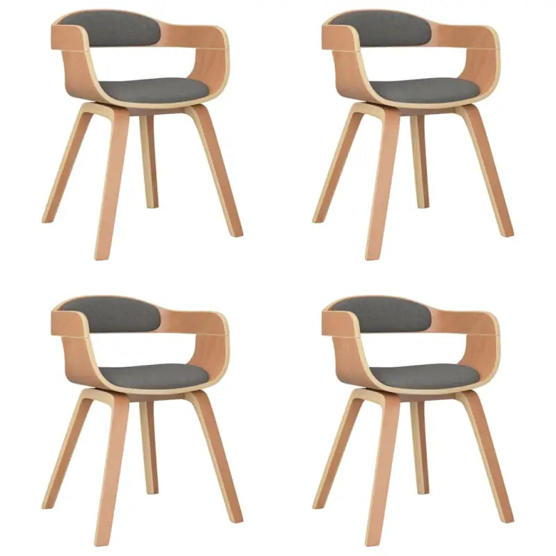 Trendy eetkamerstoelen met gebogen hout en ergonomisch ontwerp - Eetkamerstoelen