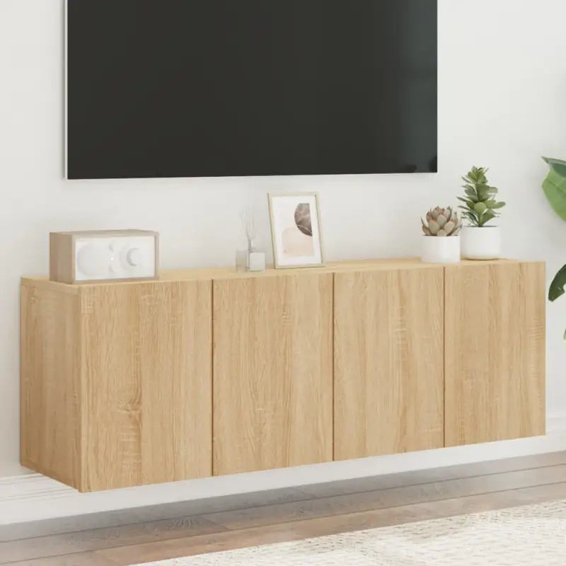 Trendy en duurzame tv-meubel van bewerkt hout - Sonoma eiken / 2 / 60 cm - Tv-meubels