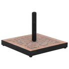 Trendy en stevige parasolvoet voor een veilige en stijlvolle buitenruimte - Terracotta / 1 / Vierkant - Parasolvoeten