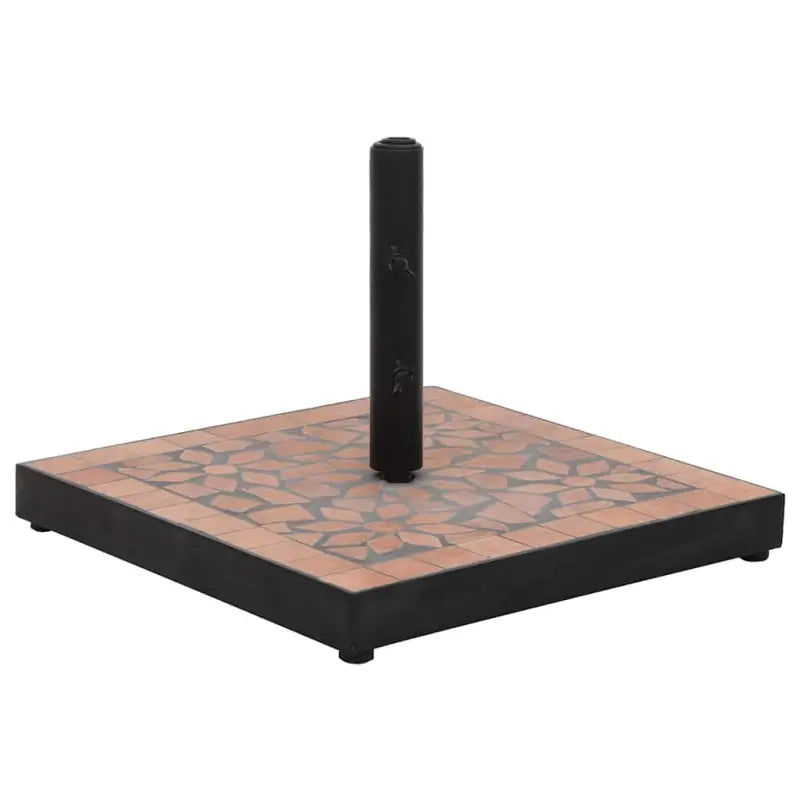 Trendy en stevige parasolvoet voor een veilige en stijlvolle buitenruimte - Terracotta / 1 / Vierkant - Parasolvoeten