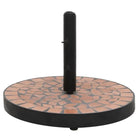 Trendy en stevige parasolvoet voor een veilige en stijlvolle buitenruimte - Terracotta / 1 / Rond - Parasolvoeten
