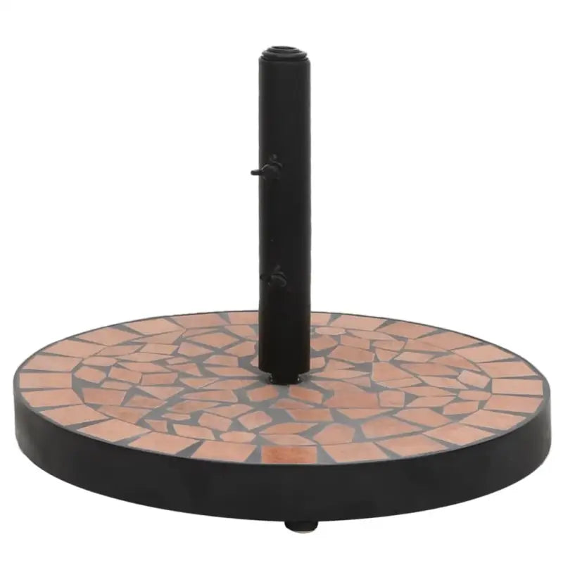 Trendy en stevige parasolvoet voor een veilige en stijlvolle buitenruimte - Terracotta / 1 / Rond - Parasolvoeten