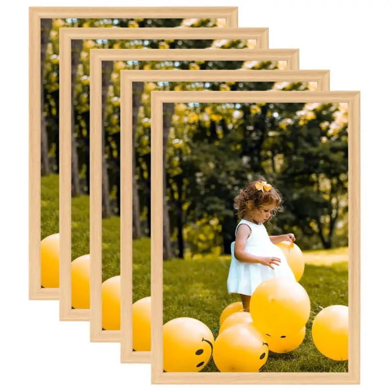 Trendy fotolijsten voor een stijlvolle muurdecoratie - Lichtbruin / 70 x 90 cm / 5 - Fotolijstjes