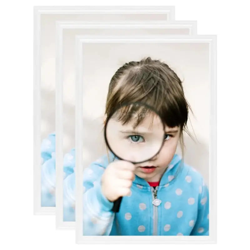 Trendy fotolijsten voor een stijlvolle muurdecoratie - Wit / 13 x 18 cm / 3 - Fotolijstjes