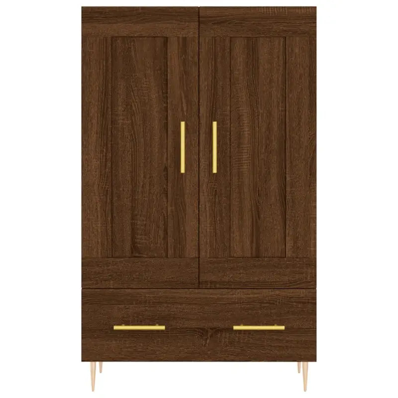 Trendy hoge kast met duurzaam bewerkt hout voor een unieke interieurstijl - Dressoirs & buffetkasten