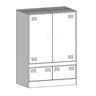 Trendy hoge kast met koudgewalst staal en unieke charme - Dressoirs & buffetkasten
