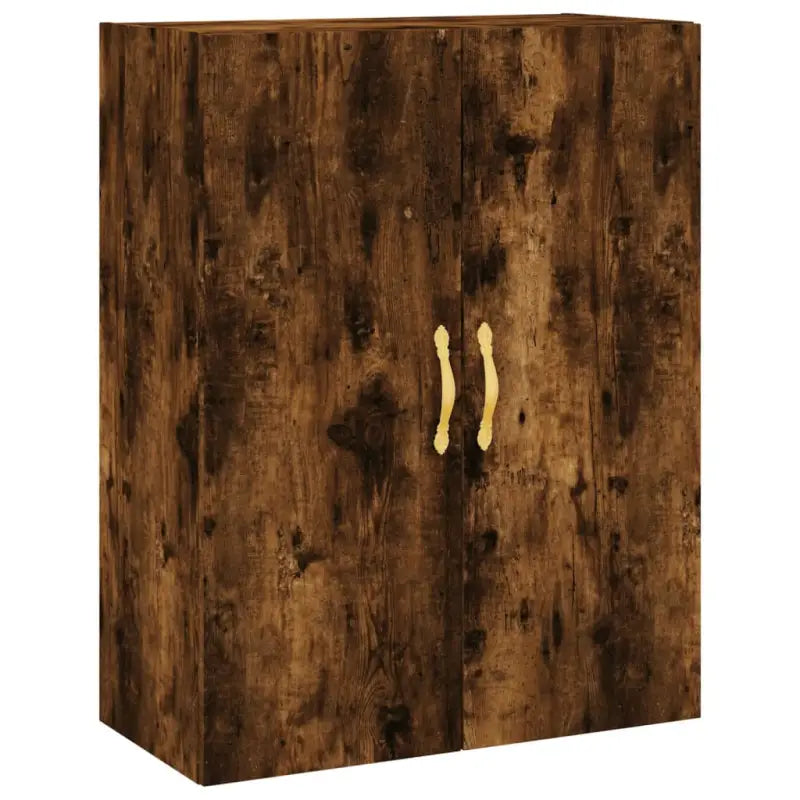 Trendy hoge kast van bewerkt hout met duurzame charme - Dressoirs & buffetkasten