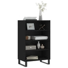 Trendy hoge kast van bewerkt hout met duurzame charme - Dressoirs & buffetkasten
