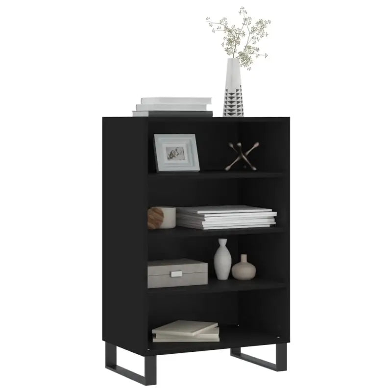 Trendy hoge kast van bewerkt hout met duurzame charme - Dressoirs & buffetkasten