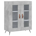 Trendy hoge kast van bewerkt hout met duurzame charme - Dressoirs & buffetkasten