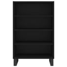 Trendy hoge kast van bewerkt hout met duurzame charme - Dressoirs & buffetkasten