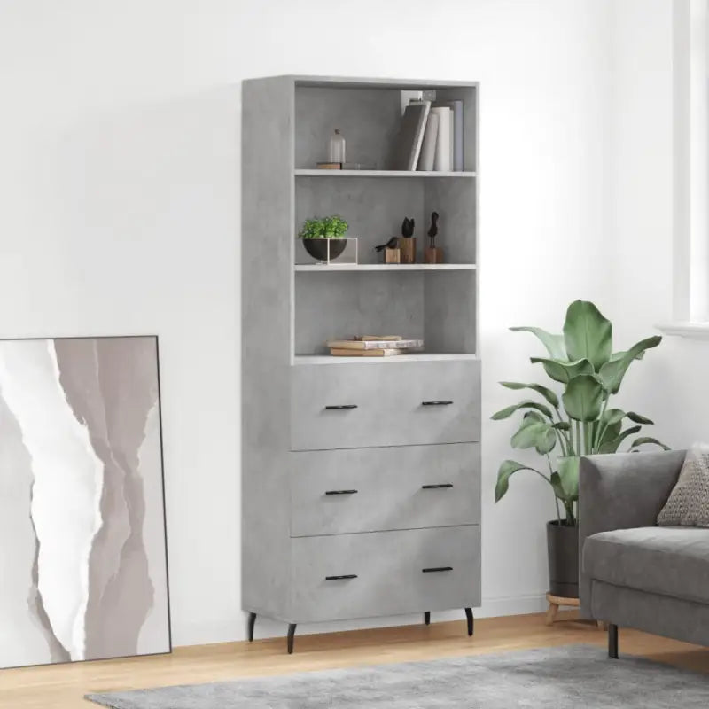 Trendy hoge kast van bewerkt hout met duurzame en stabiele constructie - Dressoirs & buffetkasten