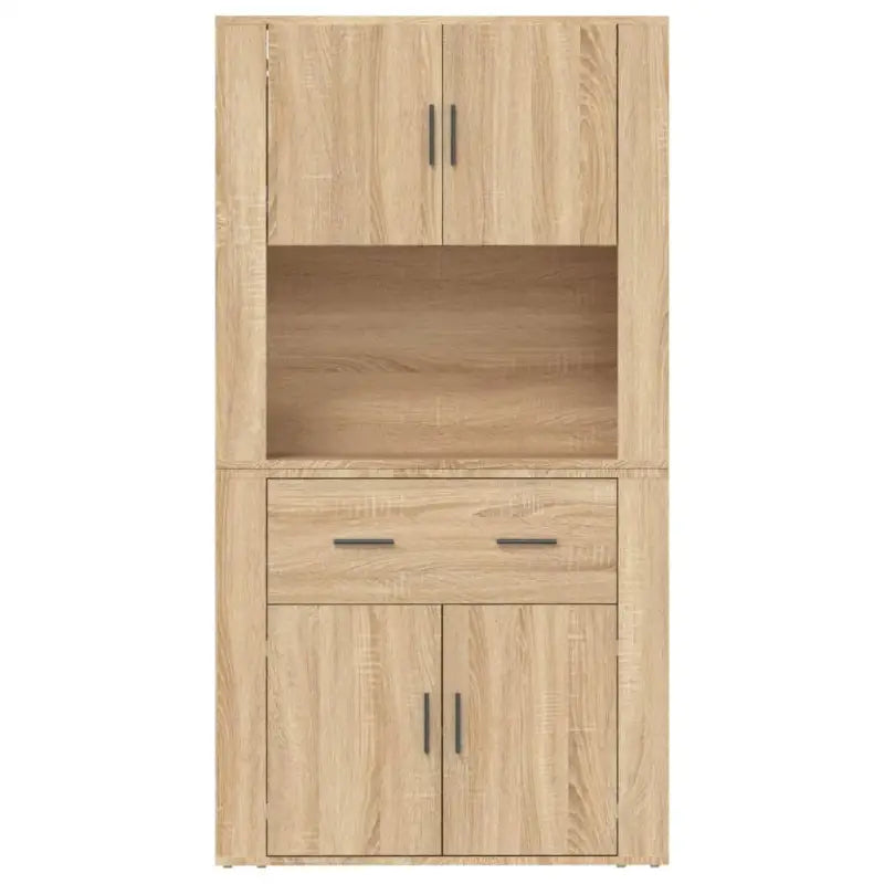 Trendy hoge kast van bewerkt hout met duurzame en stabiele constructie - Dressoirs & buffetkasten