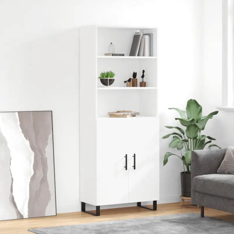 Trendy hoge kast van bewerkt hout met duurzame kwaliteit - Dressoirs & buffetkasten