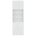 Trendy hoge kast van bewerkt hout met elegante uitstraling - Dressoirs & buffetkasten
