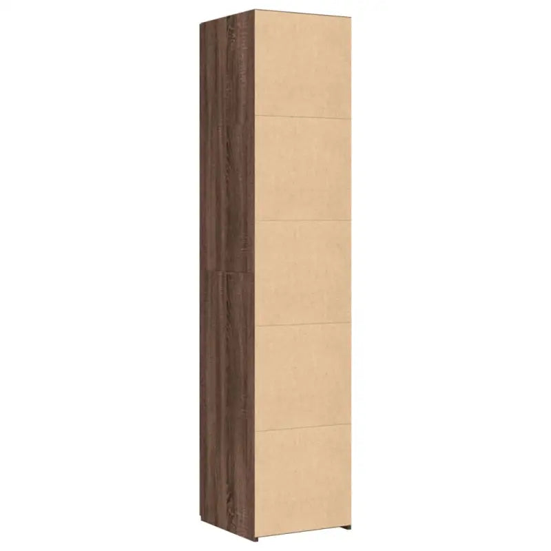 Trendy hoge kast van bewerkt hout met elegante uitstraling - Dressoirs & buffetkasten