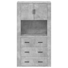 Trendy hoge kast van bewerkt hout met unieke charme en duurzaamheid - Dressoirs & buffetkasten