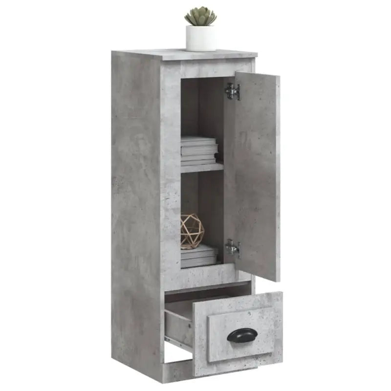Trendy hoge kast van duurzaam bewerkt hout met charmante uitstraling - Dressoirs & buffetkasten