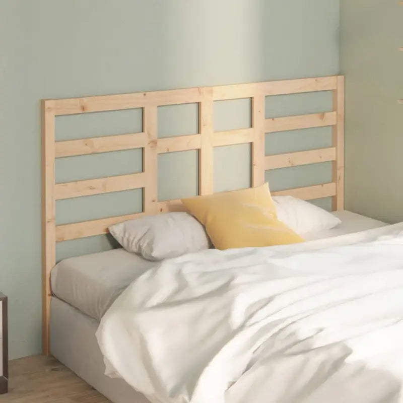 Trendy hoofdbord in massief grenenhout voor een slaapkamer uitstraling - Naturel / 156 x 104 cm / 1 - Hoofdborden