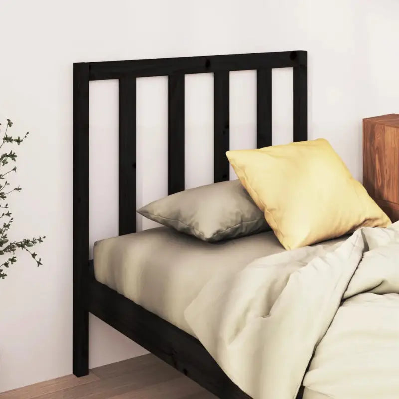 Trendy hoofdborden en voetborden van massief grenenhout voor elk interieur - Zwart / 106 x 100 cm / 1 - Hoofdborden