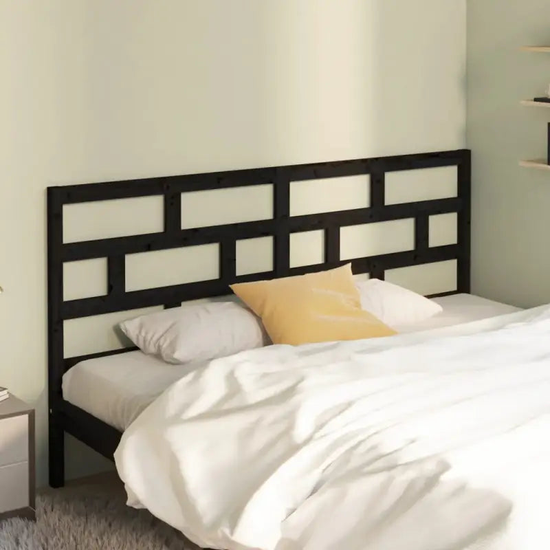 Trendy hoofdborden en voetborden van massief grenenhout voor elke slaapkamer - Zwart / 186 x 100 cm / 1 - Hoofdborden