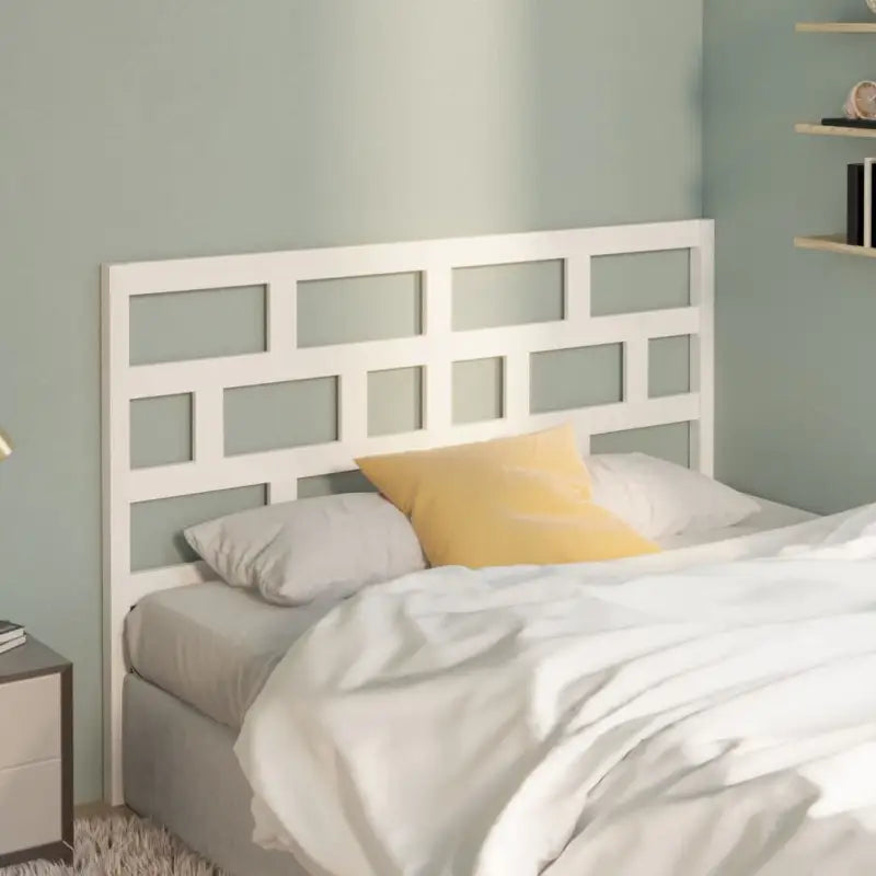 Trendy hoofdborden en voetborden van massief grenenhout voor elke slaapkamer - Wit / 126 x 100 cm / 1 - Hoofdborden