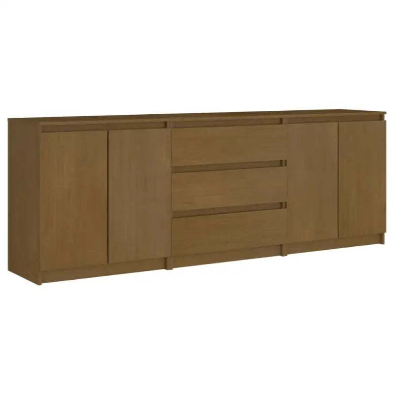 Trendy houten opbergkast van massief grenenhout voor compacte ruimtes - Honingbruin / 1 - Opbergkasten & lockerkasten