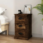 Trendy nachtkastje van duurzaam bewerkt hout voor in huis - Gerookt eiken / 1 - Nachtkastjes