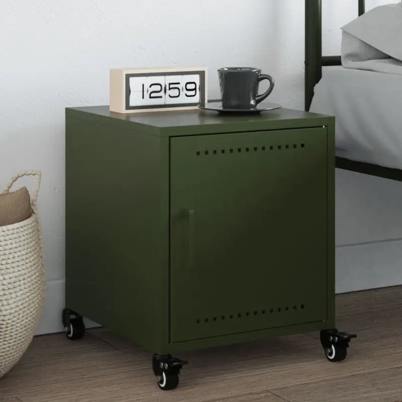 Trendy nachtkastjes met stabiel koudgewalst staal frame - Groen / 1 - Nachtkastjes