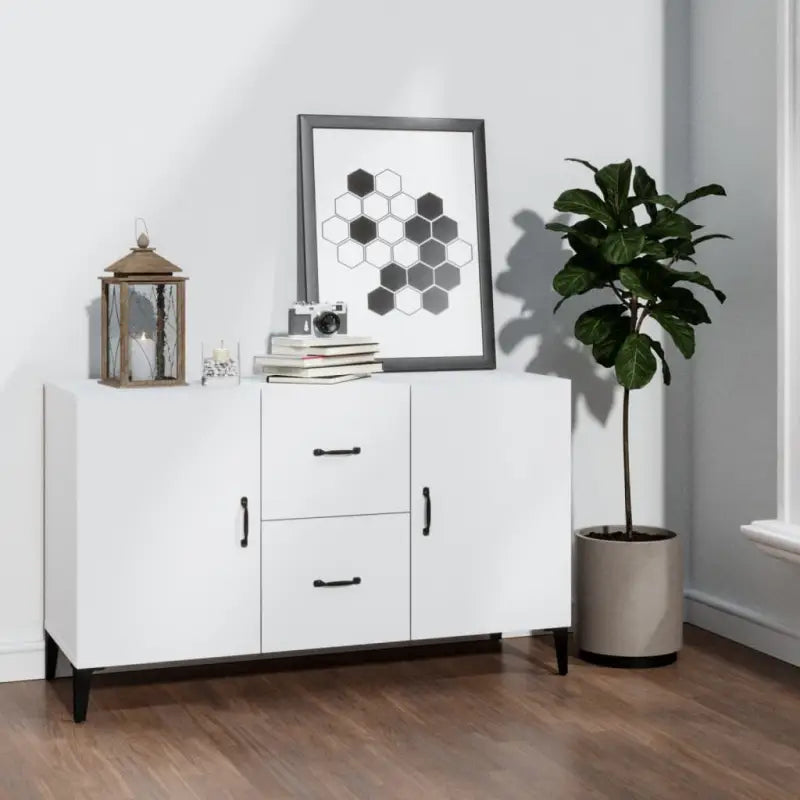 Trendy ontwerp dressoir in bewerkt hout gemakkelijk schoon en stijlvol - Wit / 1 - Dressoirs & buffetkasten