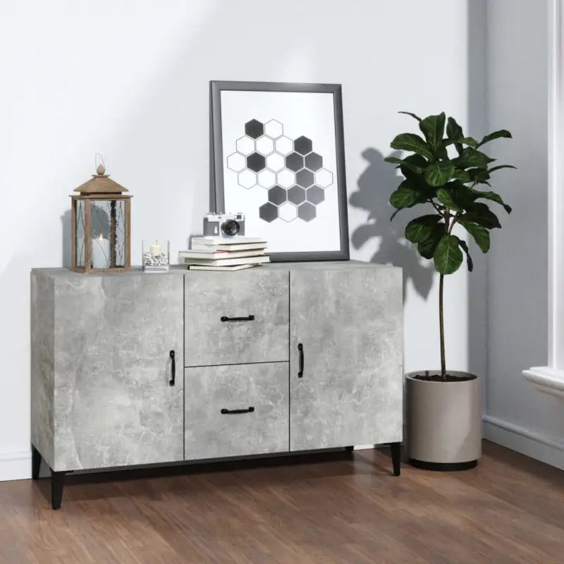 Trendy ontwerp dressoir in bewerkt hout gemakkelijk schoon en stijlvol - Betongrijs / 1 - Dressoirs & buffetkasten