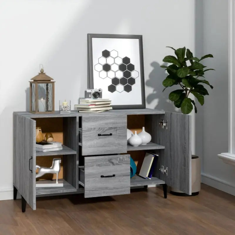 Trendy ontwerp dressoir in bewerkt hout gemakkelijk schoon en stijlvol - Dressoirs & buffetkasten