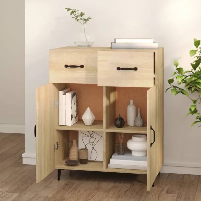 Trendy ontwerp dressoir met bewerkt hout en gemakkelijk schoon te maken oppervlak - Dressoirs & buffetkasten