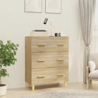 Trendy ontwerp dressoir met bewerkt hout en gemakkelijk schoon te maken - Sonoma eiken / 1 - Dressoirs & buffetkasten
