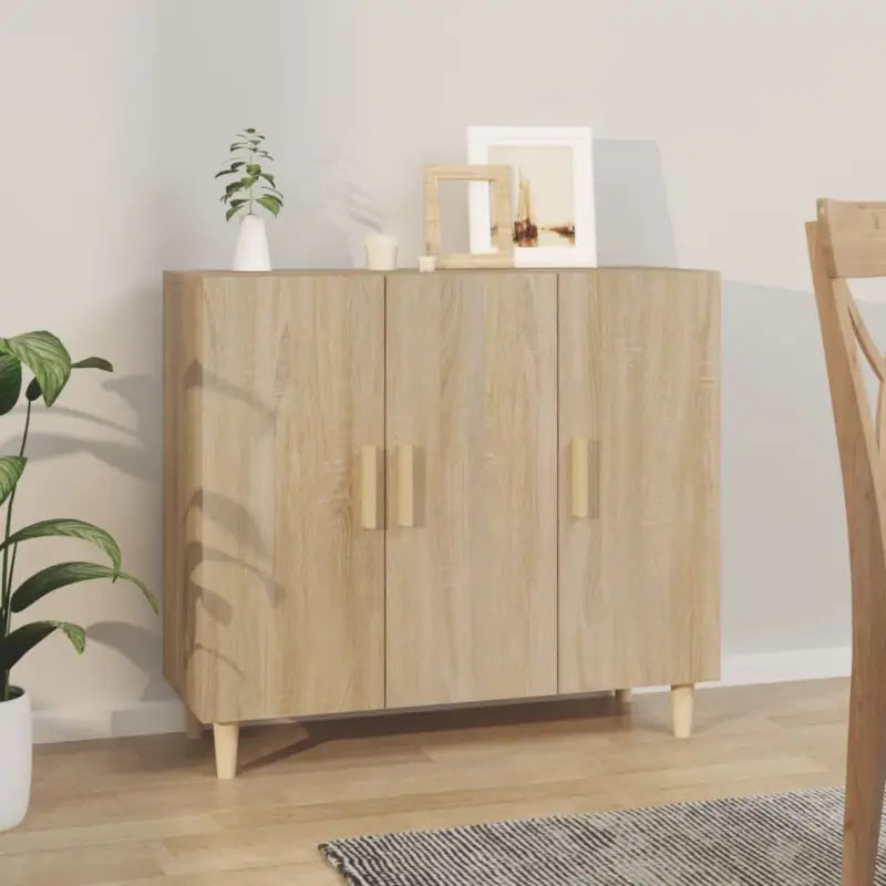 Trendy ontwerp grijs sonoma dressoir gemakkelijk schoon en stevig - Sonoma eiken / 1 - Dressoirs & buffetkasten