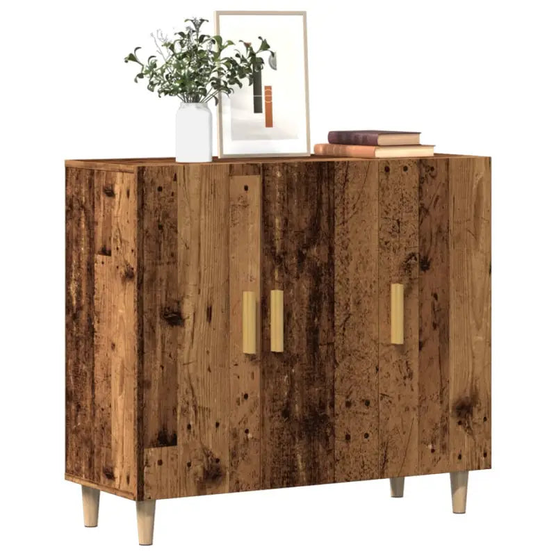 Trendy ontwerp grijs sonoma dressoir gemakkelijk schoon en stevig - Oud hout / 1 - Dressoirs & buffetkasten