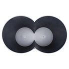 Trendy praktische afvalbak met twee afvalbakken voor scheiding - Zwart / 2 - Prullenbakken