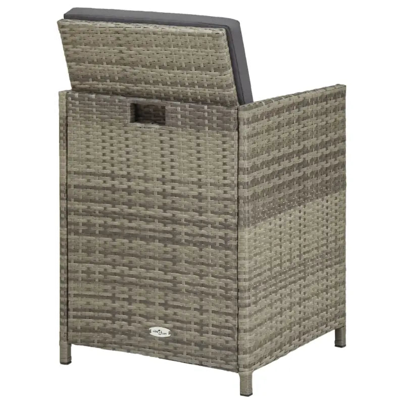 Trendy Rattan Tuinset met Glazen Tafelblad en Inclusief Kussens - Tuinsets