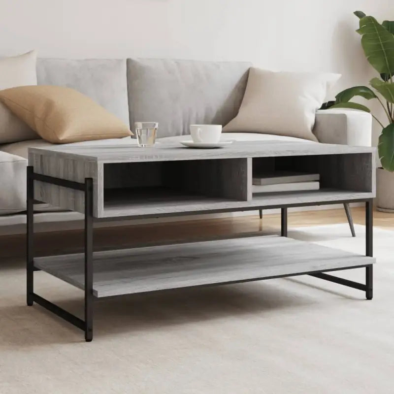 Trendy salontafel van bewerkt hout voor binnen handbereik - Grijs sonoma / 1 - Salontafels