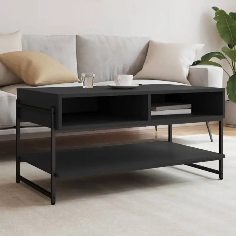 Trendy salontafel van bewerkt hout voor binnen handbereik - Zwart / 1 - Salontafels